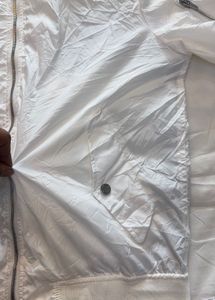 ZARA Men's White Bomber Jacket