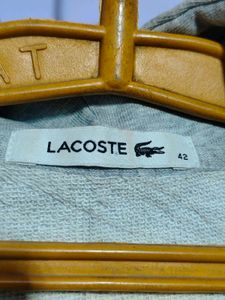Lacoste Grey Zip-Up Hoodie