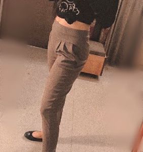Stylish Brown Pleated Trousers