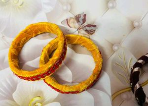 Womane Bangles Velvet Handmade