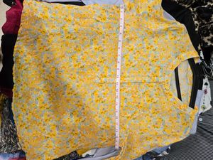 Yellow Floral Print Tunic