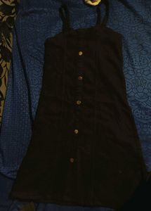 Cute Black Button-Down Dress