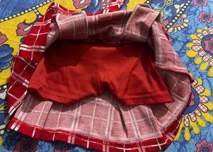 Red Plaid Skirt