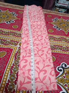 Pink Floral Print Kurta And Pant Set.