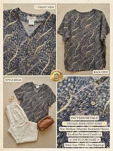 Stylish Printed Button-Up Shirt