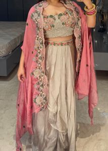 Embroidered three piece, Dress