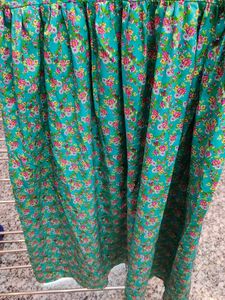 Floral Print Green Dress