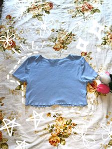 H&amp;M Light Blue "The Cowboy Ranch" Graphic Tee