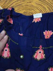 Blue printed Kurta