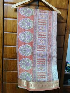 Almost New|Chanderi Kota Daria Saree| Worn Once