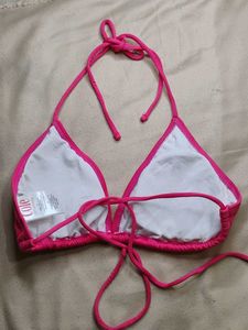 Pink Triangle Bikini Top