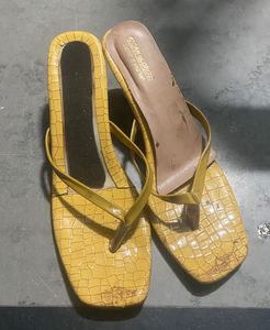 Yellow Thong Sandals