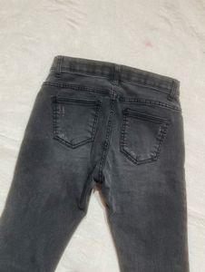 Stylish Grey Flared Jeans