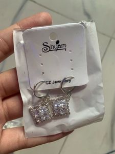 Sparkling Dangle Earrings with Gems
