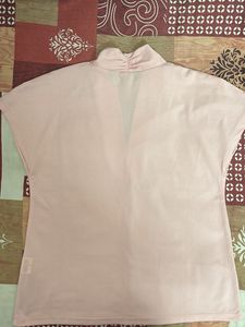 Pale Pink V-Neck Top