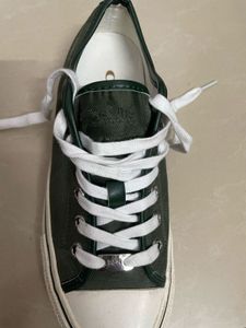 Stylish Green Canvas Sneakers