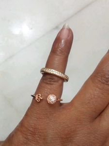 2 rings and 3 pair  earrings set