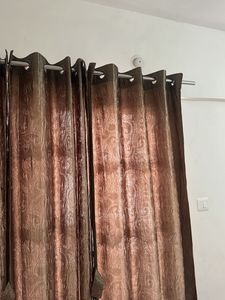 Combo of 3- Full Size Elegant Brownish Curtains