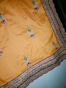 Mustard Wedding Saree