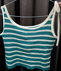 Striped Crop Tank Top