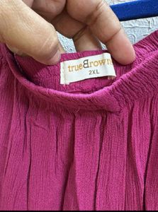 Plus Size Orange Kurta &amp; Palazzo Pants Set
