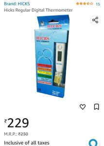 Digital Thermometer. 110 Rs. Each!