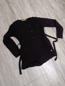Black Cardigan Sweater