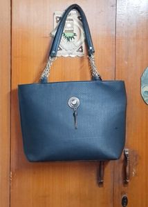 Chic black fancy shoulder Tote Bag