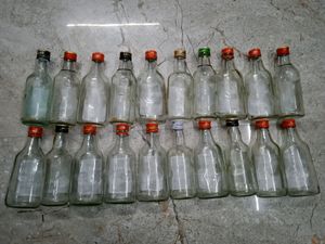 20 Hard Glass Bottles