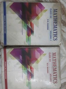 Mathematics R.D.sharma Class 12th Volume 1 And 2