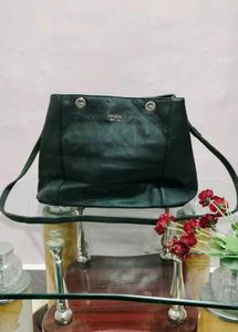 Guess Black Faux Leather Shoulder Bag