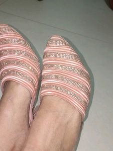 Embellished Velvet Slip-On Flats
