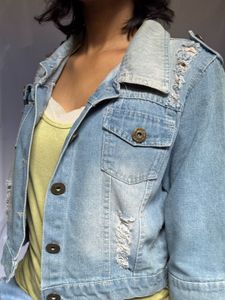 Distressed Denim Jacket