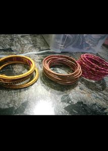 Vibrant Silk Thread Bangles Set