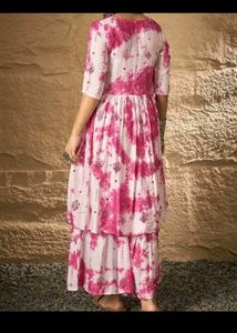 Stylish Pink Tie-Dye Kurta Set