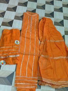 Orange  Sharara set