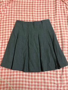 Korean grey mini skirt
