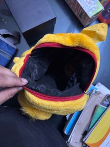 Cute Yellow Plush Backpack