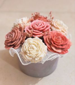 Big Rose Candle Bouquet
