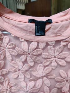 Forever 21 Pink Floral Sheer Tank