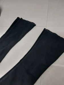 Flared Black Denim Jeans