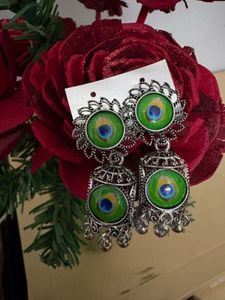 3 Combo Exquisite Peacock &amp; Dancer Design Earrings