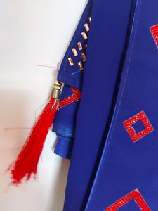 Totally New Royal Blue Saree Wid Blouse
