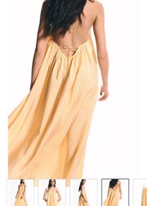Flowy Striped Halter Dress