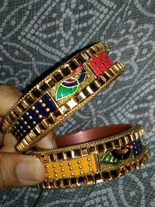 Navratri Vibrant Peacock Bangle