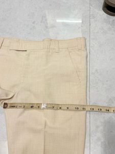 Classic Beige Khaki Tailored Trousers Pant