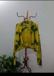 Tie-Dye Knit Cardigan