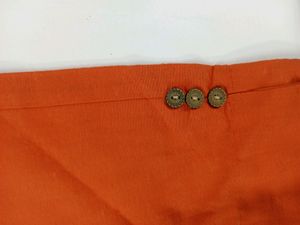 Women Orange Suit Pant