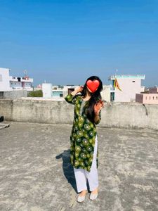 Green Printed Kurti