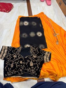 Elegant Orange Lehenga Choli Set